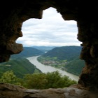 View over Danube from Burgruine Aggstein