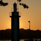 Lighthouse at sundown