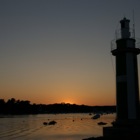 Lighthouse at sundown