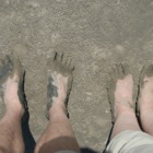 M&M's muddy feet