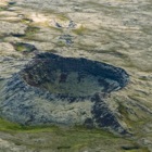 Crater near Kálfstindar