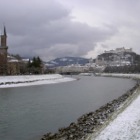 Salzach im Schnee