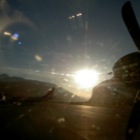 Sonnenuntergang am Flughafen, Innsbruck